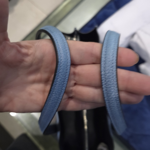 Coach Blue Leather Ombre Satchel - Picture 4 of 9